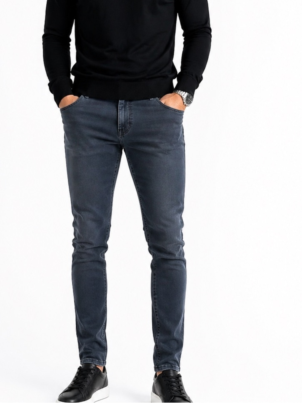 Versace Men Gray Slim/Skinny Jeans – Size 34